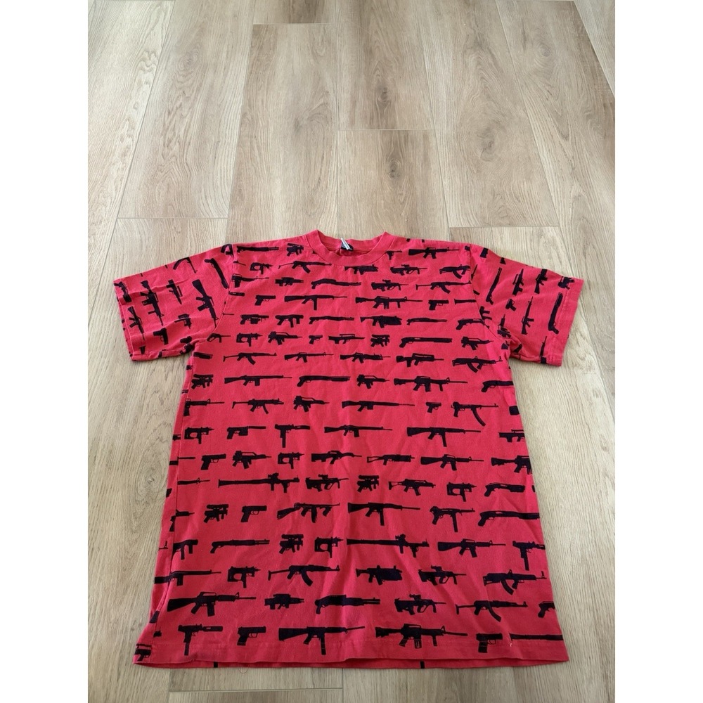 Vintage Y2K Rogue Status Gun Rob Dyrdek All Over Shirt AOP XL Red Black - Rare
